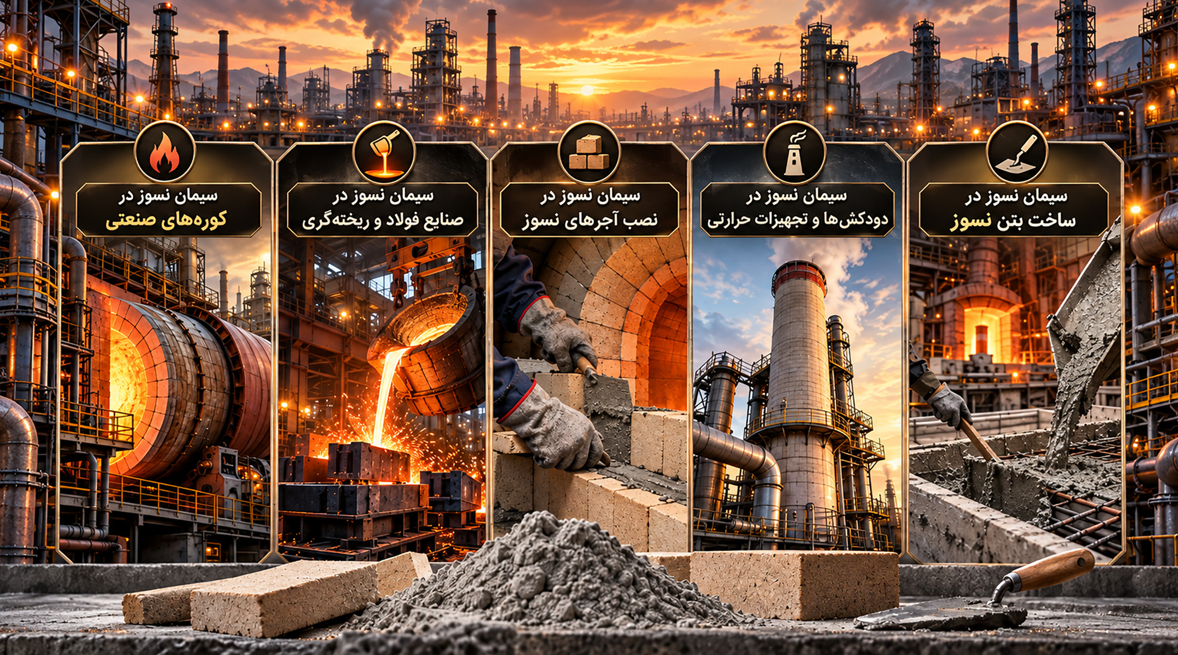 هر بخش از تصویر را توضیح بده و با محتوای پیشنهادی تکمیلش کن