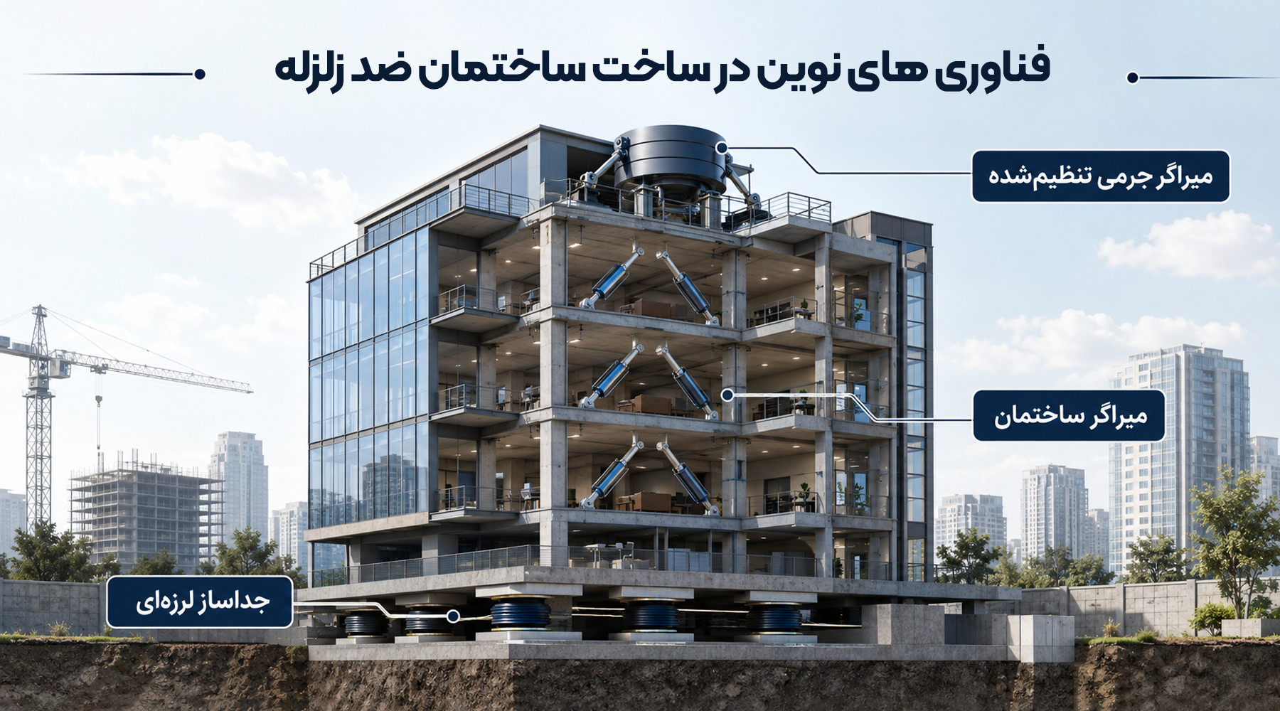 فناوری‌های نوین برای افزایش مقاومت ساختمان در برابر زلزله