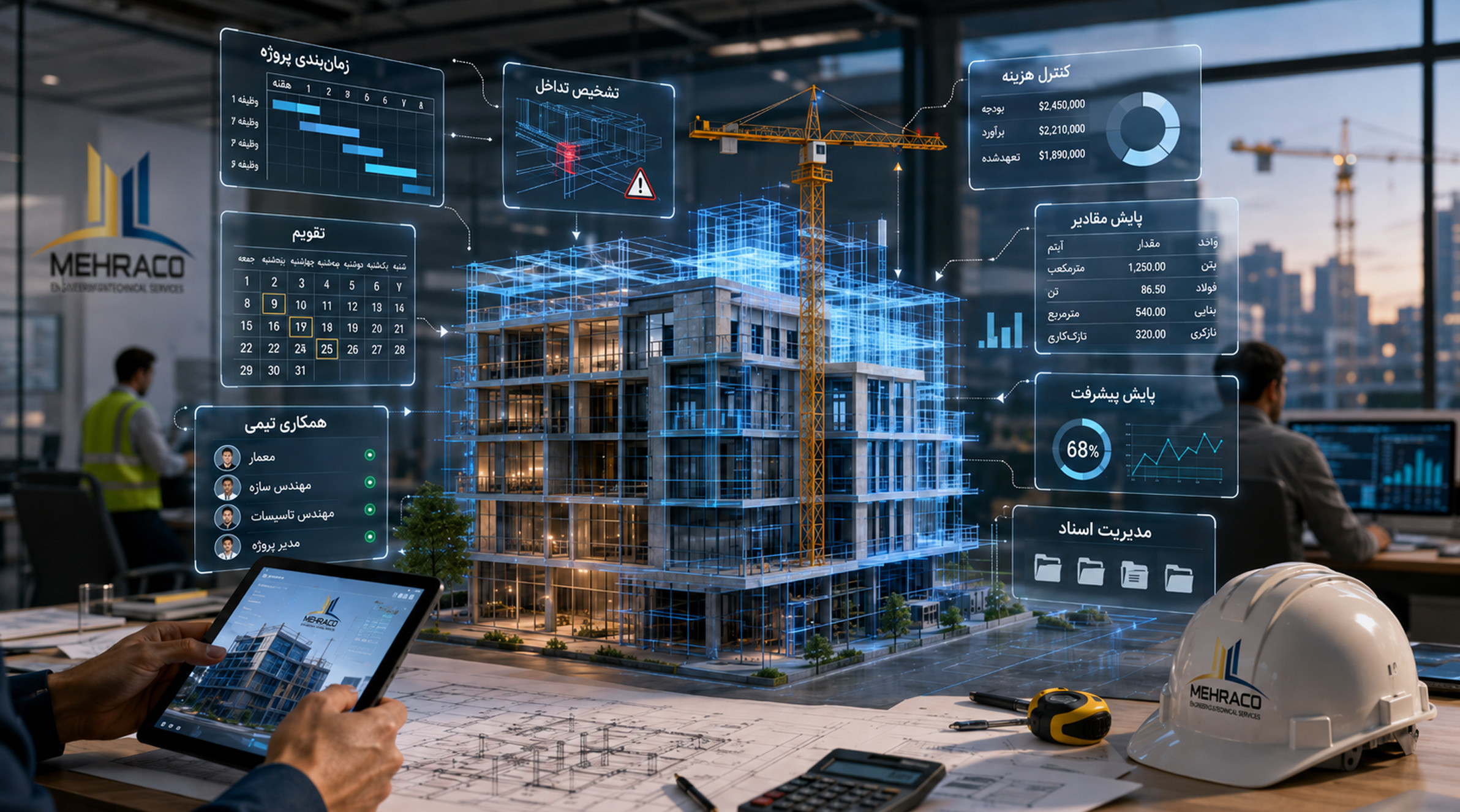 بیم چگونه به مدیریت پروژه ساختمانی کمک می کند؟ مدیریت پروژه ساختمانی به کمک بیم BIM
