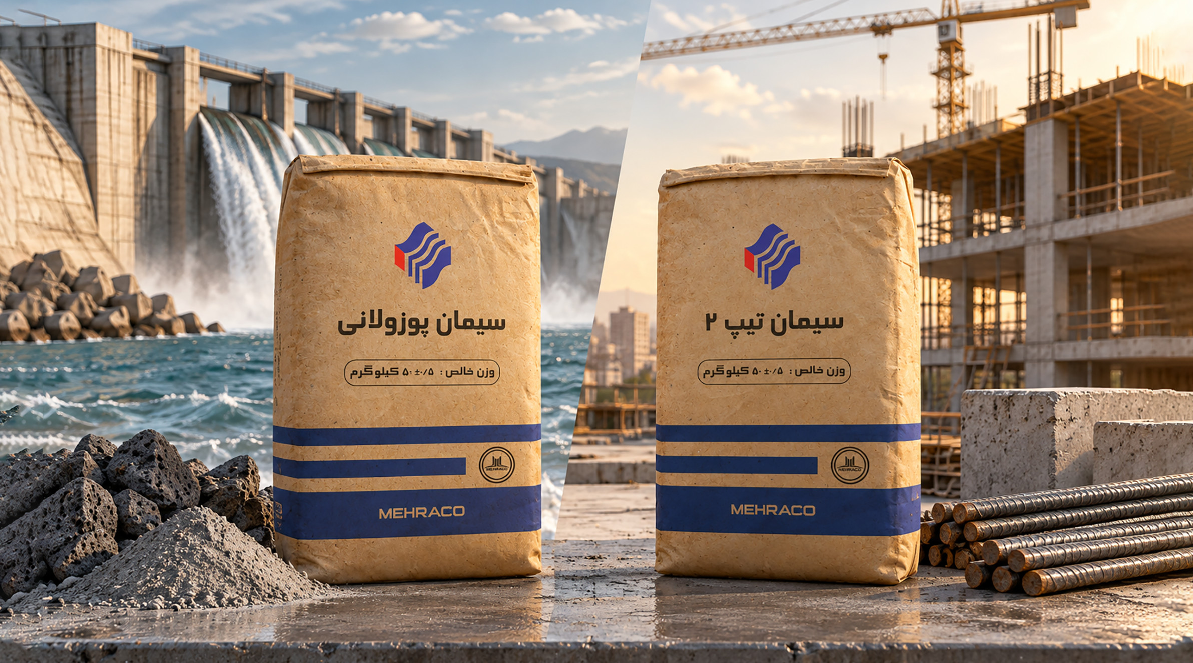 انتخاب بین سیمان پوزولانی و تیپ۲ مقایسه دو کیسه سیمان پوزولانی و سیمان تیپ ۲ در محیط کارگاه ساختمانی کپیDo you like this personality?