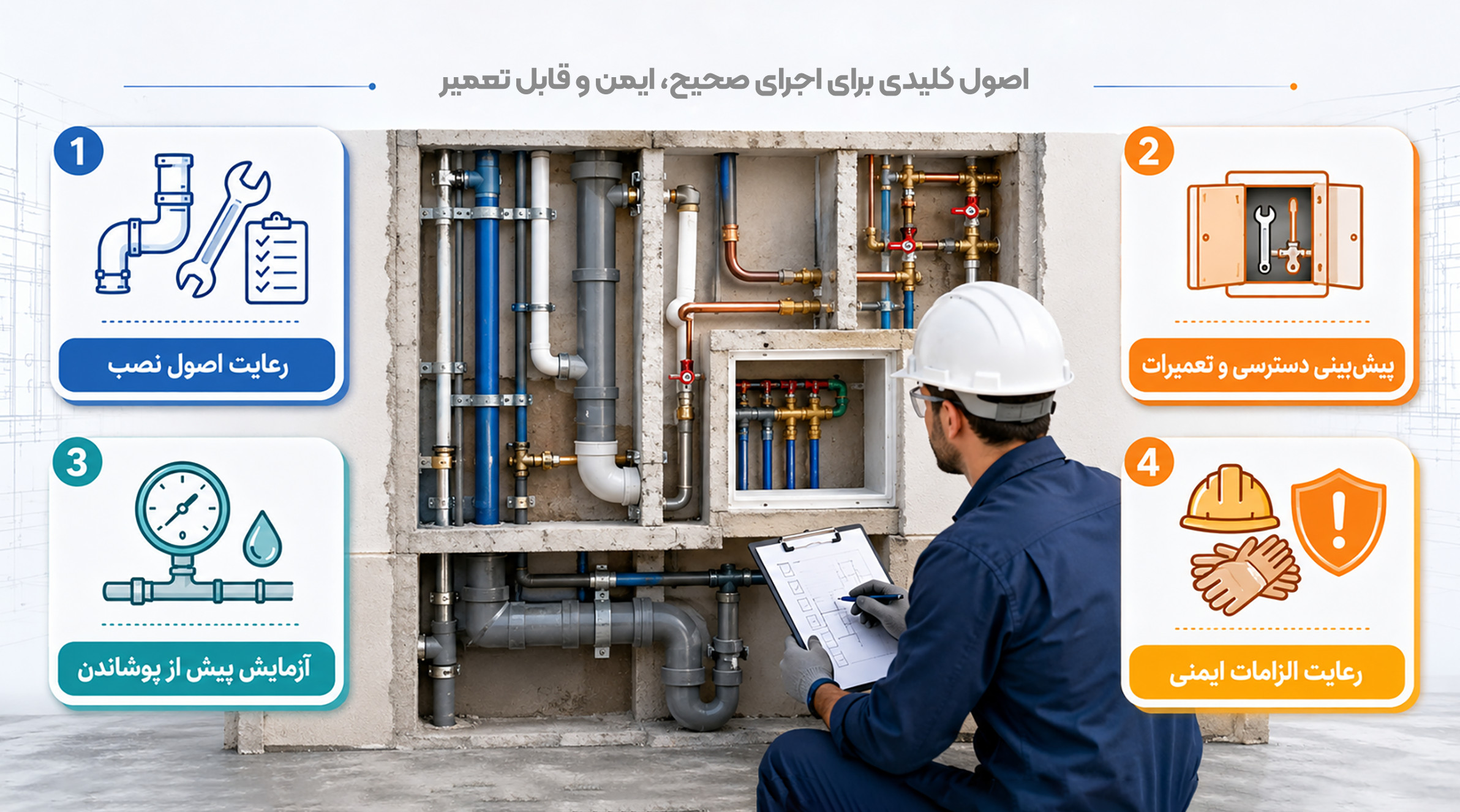 نکات مهم اجرای لوله‌کشی