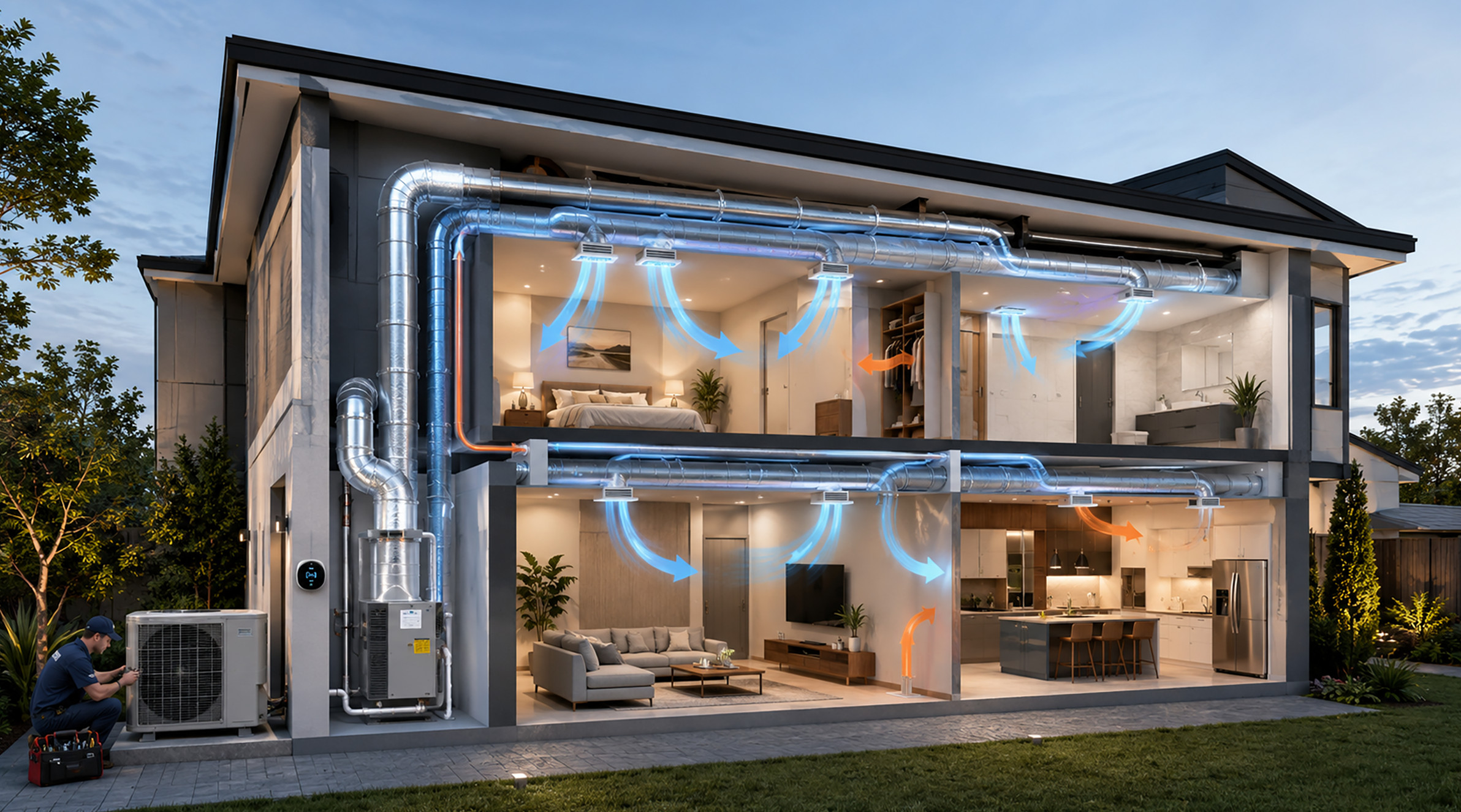 سیستم HVAC چیست سیستم تهویه مطبوع هوا