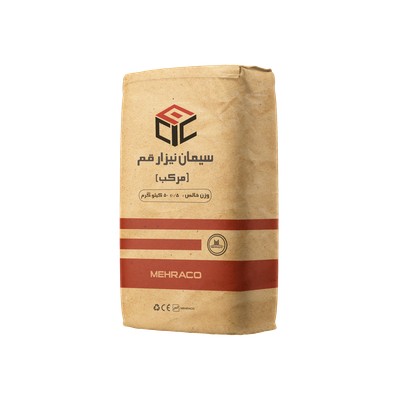 سیمان مرکب نیزارقم 50 کیلویی نمای سه رخ