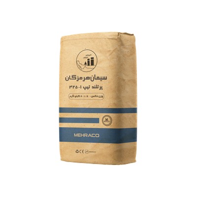 سیمان تیپ 1-425 هرمزگان کیسه 50 نمای سه رخ