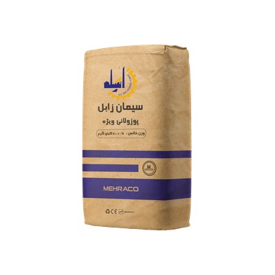 سیمان پوزولانی زابل 50 کیلویی نمای سه رخ