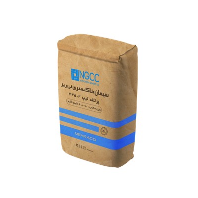 سیمان تیپ 2-325 خاکستری نی ریز 50 کیلویی نمای بالا