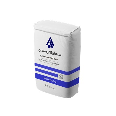 سیمان سفید بنایی 50 کیلویی کردستان زاویه بالا