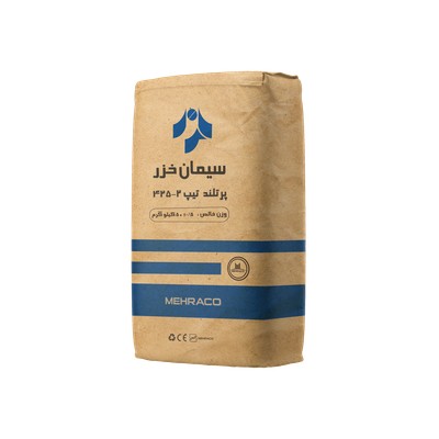 سیمان تیپ 2-425 خزر کیسه 50 نمای سه رخ