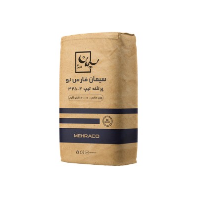 سیمان تیپ 2-425 فارس نو کیسه 50 نمای سه رخ