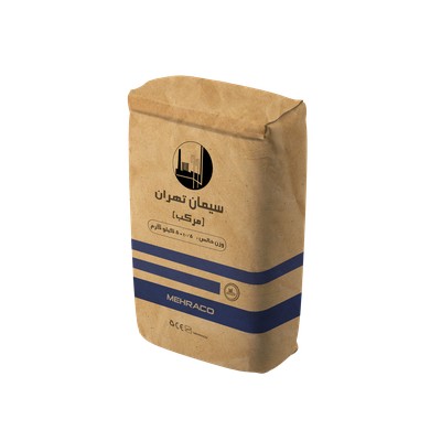 سیمان مرکب تهران پاکت 50 نمای بالا