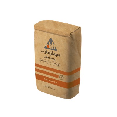 سیمان پرتلند آهکی داراب 50 کیلویی نمای بالا