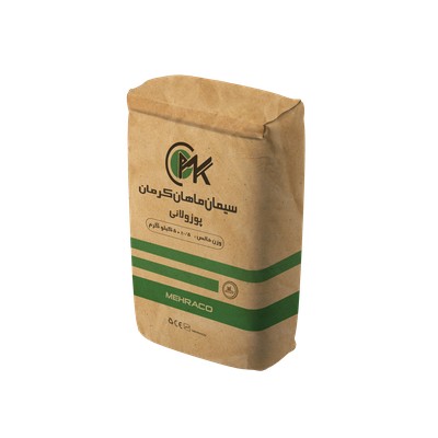 سیمان پوزولانی 50 کیلویی ماهان کرمان نمای بالا