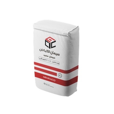 سیمان سفید اکباتان 40 کیلویی نمای بالا