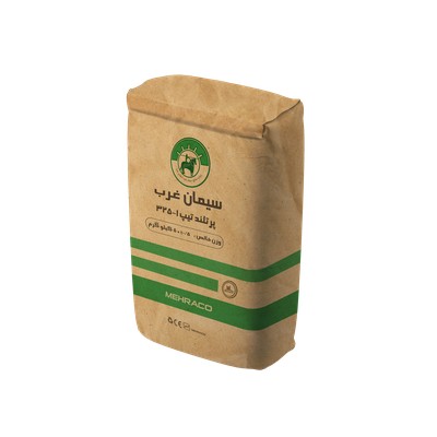 سیمان غرب تیپ 1-325 پاکت 50 زاویه بالا