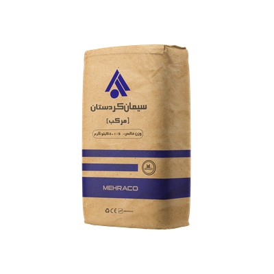 سیمان مرکب کردستان پاکت 50 نمای سه رخ